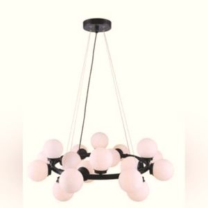 20-light Chandelier - Canarm Esha - Matte Black
